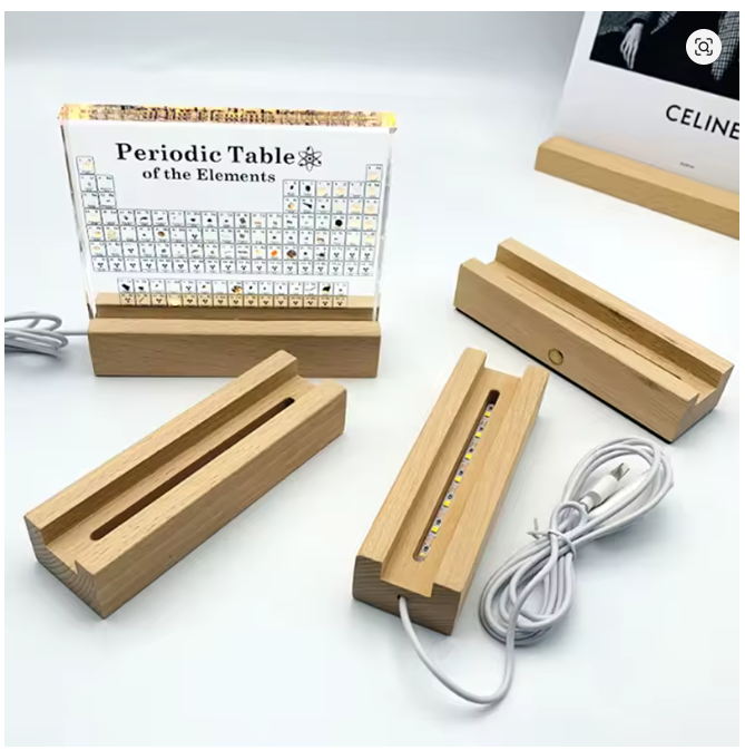Wooden light stand