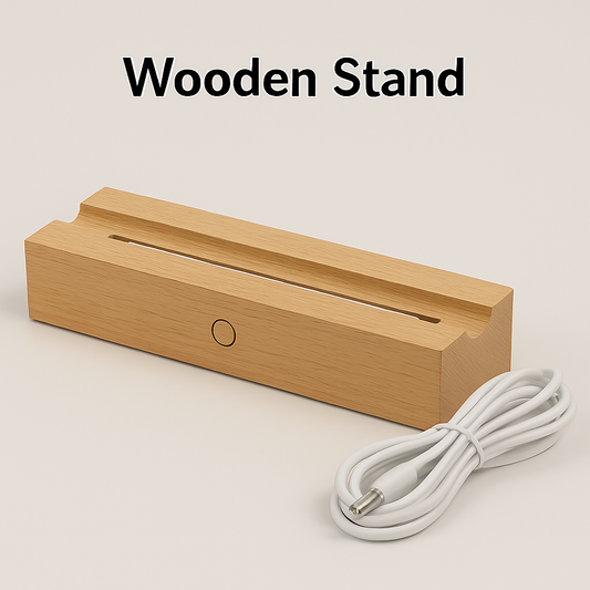 Wooden light stand